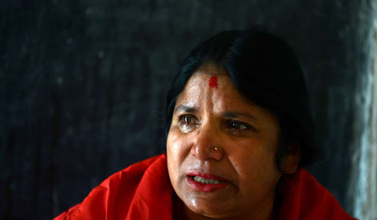 Shanti Dhakal’s husband disappeared. Photo: AFP