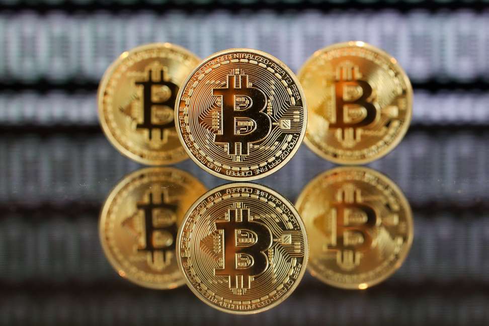 The price of bitcoin was hit a record price of US$1,216 in 2014. Photo: Bloomberg