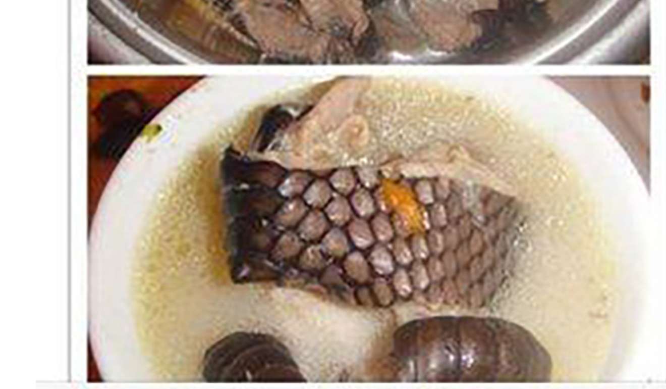 The social media post shows what appears to be cooked pangolin. Photo: Handout