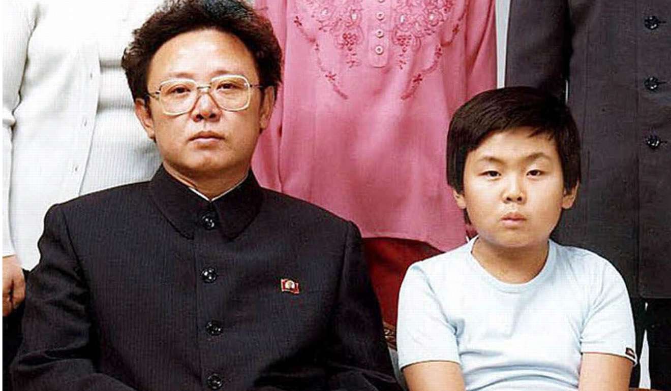 Late North Korean leader Kim Jong-il with his first-born son Kim Jong-nam in 1981. Photo: AP