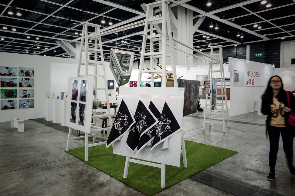 A section of the 2014 Affordable Art Fair in Hong Kong. Photo: AFP