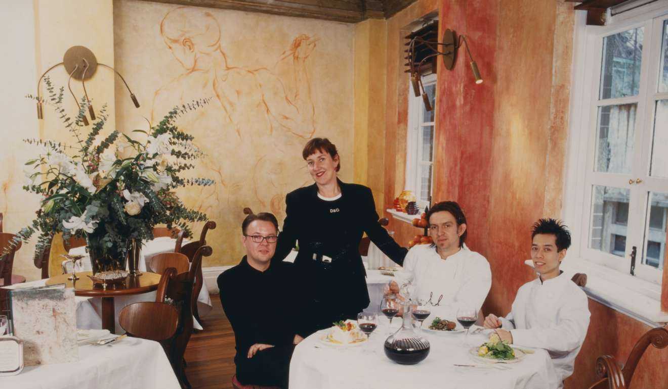 Garnaut with staff in the early days of M at the Fringe.