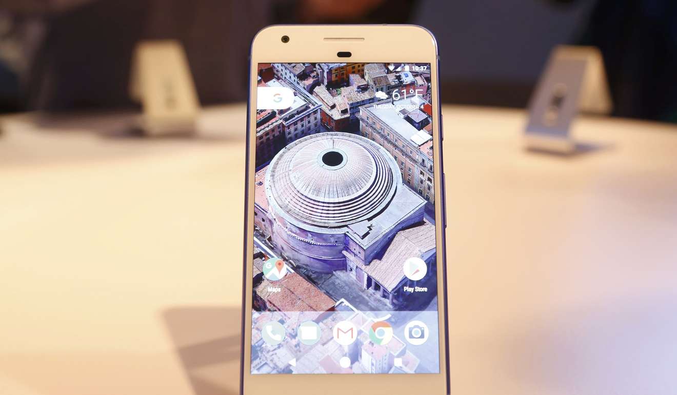 The Google Pixel – for now the world’s best smartphone. Photo: Reuters