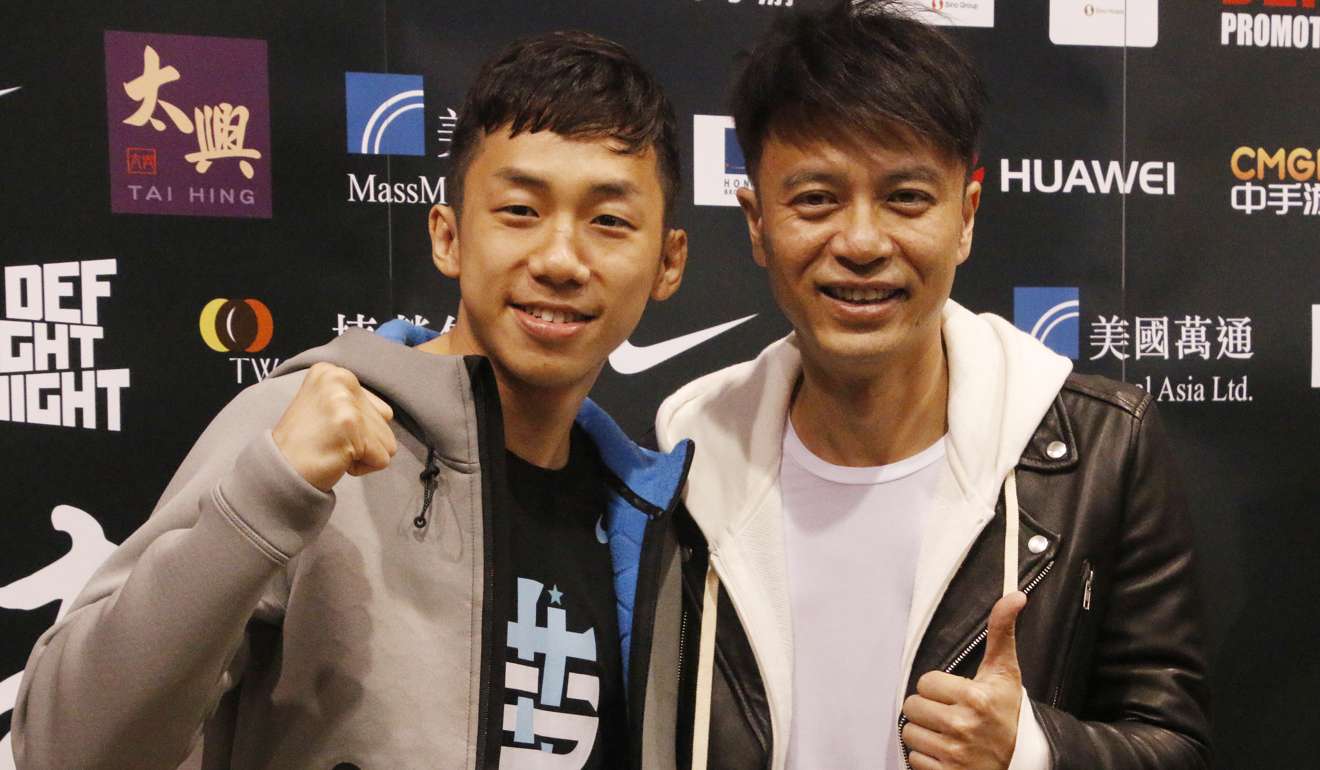 Rex Tso with entertainer Hacken Lee before the start of Clash of Champions 2. Photo: Unus Alladin