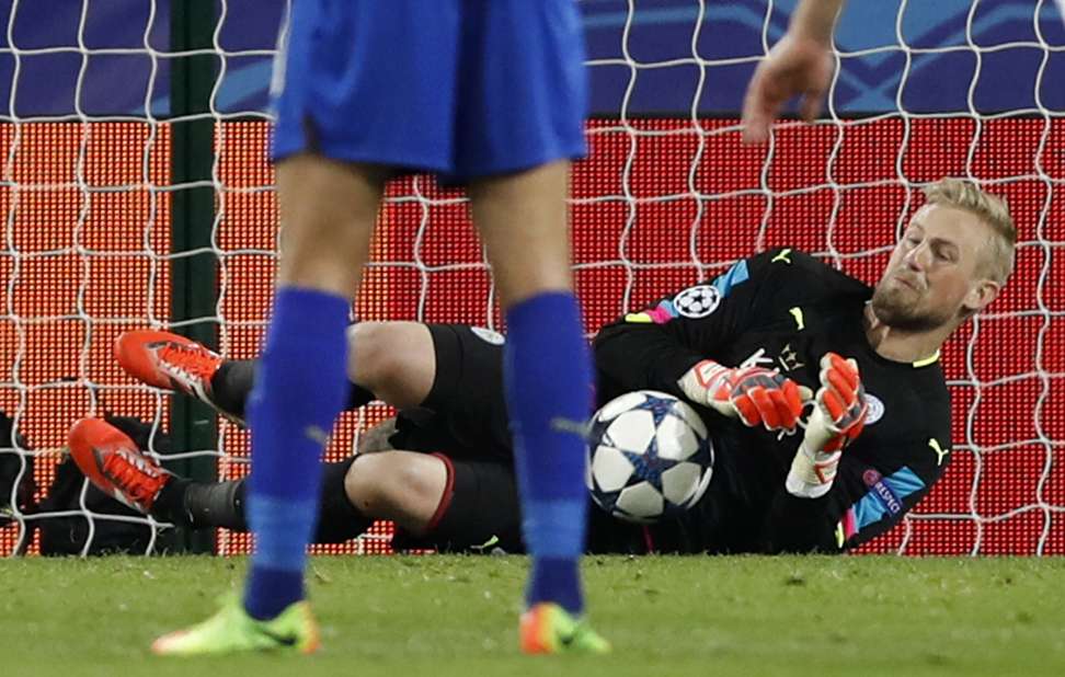 Schmeichel saved a penalty on the way to the famous win. Photo: Reuters