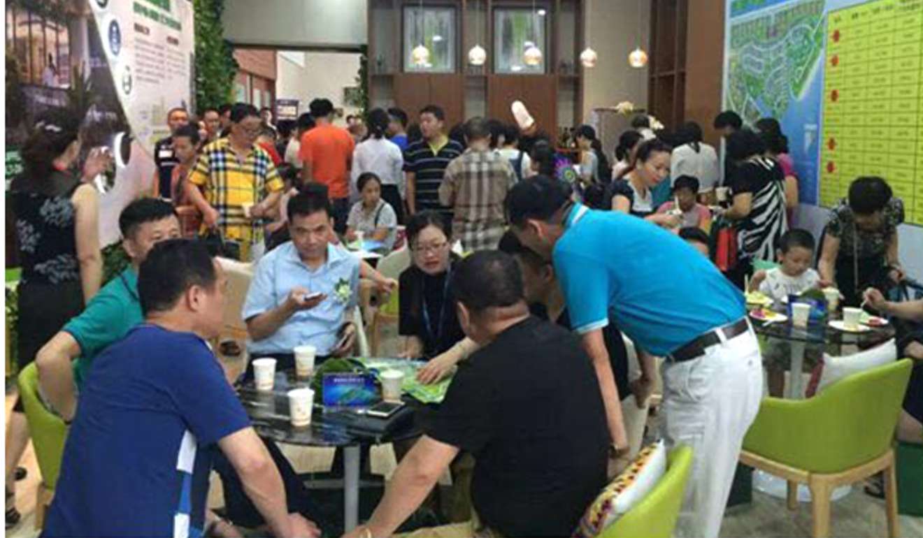 Mainlanders at the Forest City sales centre in Johor, Malaysia. Photo: Handout