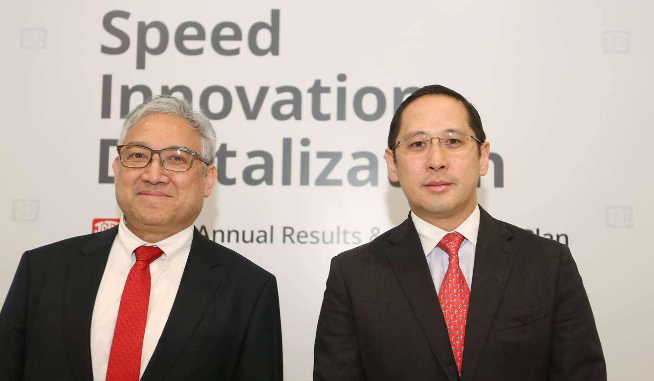 Li & Fung chairman William Fung Kwok-lun (left) and chief executive officer Spencer Fung at the 2016 annual results briefing on Wednesday. Photo: Xiaomei Chen