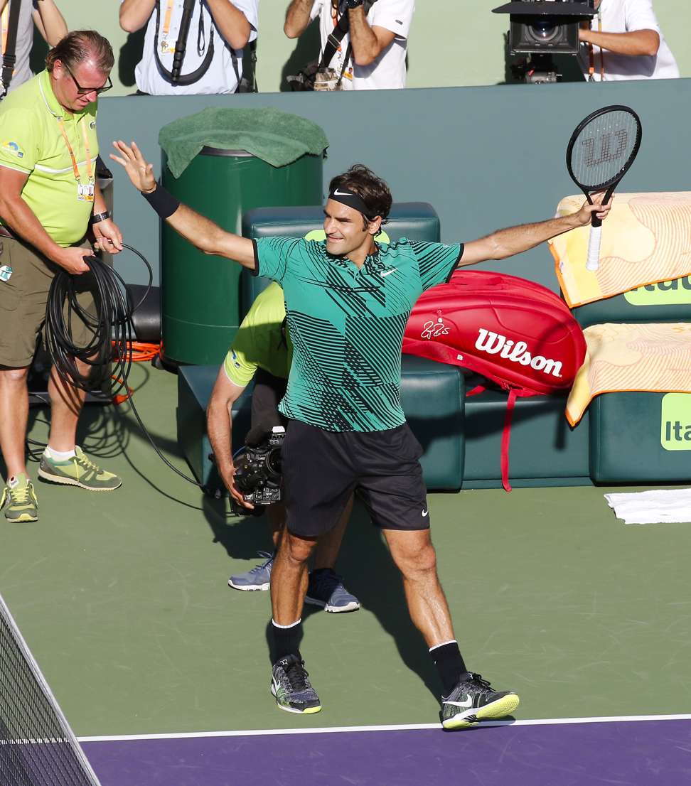 Federer believed he didn’t deserve to win the close match. Photo: TNS