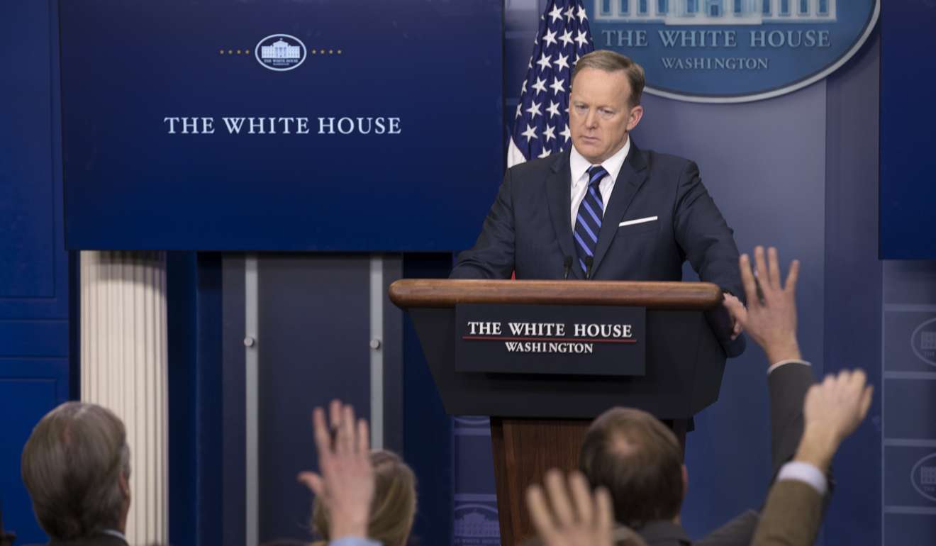White House Press Secretary Sean Spicer. Photo: EPA