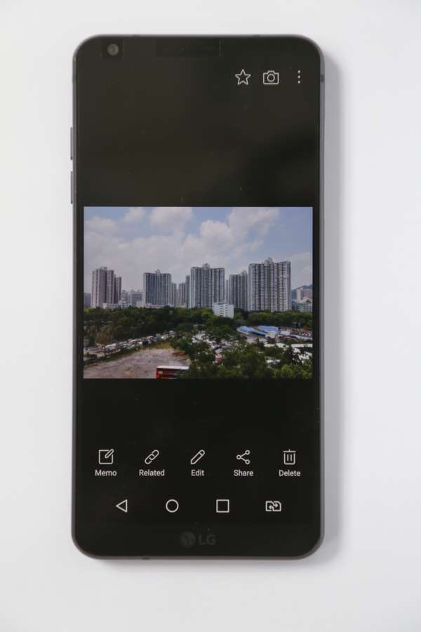 Screen shot of the daylight photo as it looks on the LG G6’s screen. Photo: Antony Dickson