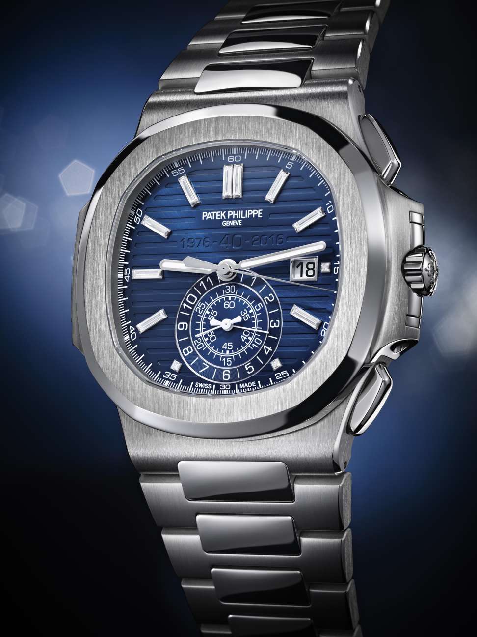 Patek Philippe 40th Anniversary Edition Nautilus Platinum Watch.