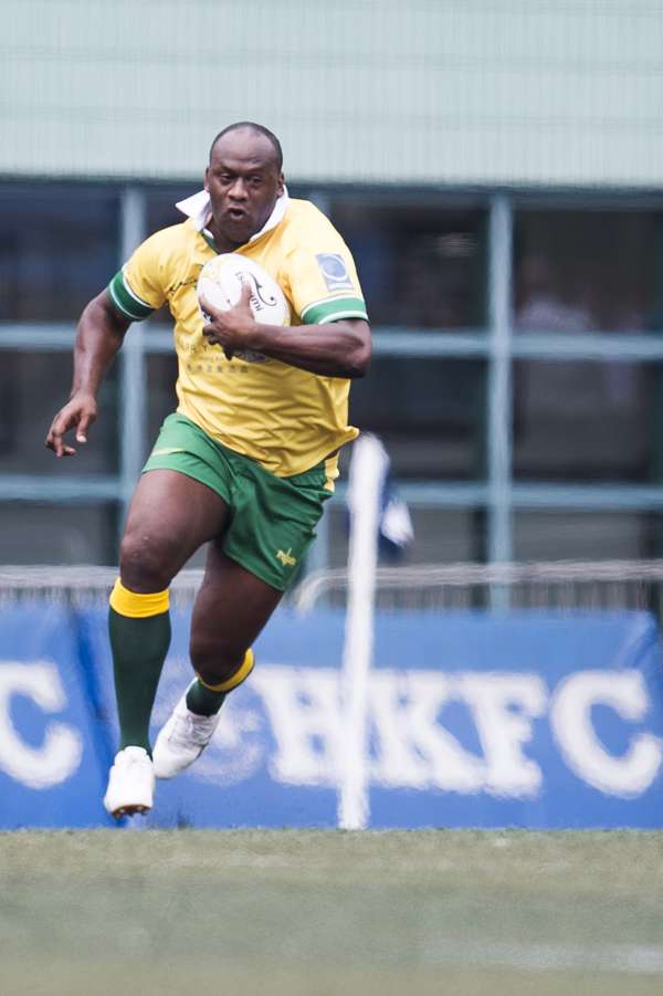Wendell Sailor playing for the first time in years for the Classic Wallabies at last week’s GFI HKFC 10s. Photo: Power Sport Images