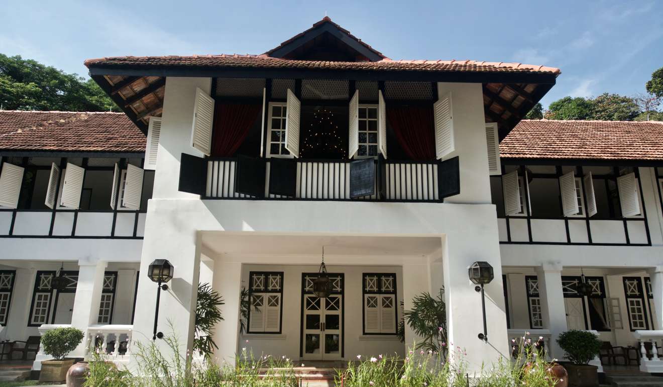 The colonial facade of Villa Samadhi.