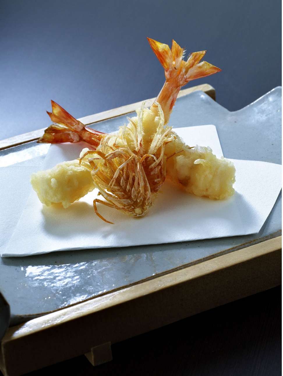 The signature prawn tempura from Ina by Inagiku.
