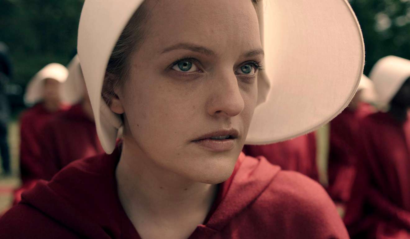 Elisabeth Moss caused a stir by saying of The Handmaids Tale “for me, it’s not a feminist story”. Photo: Take Five-Hulu