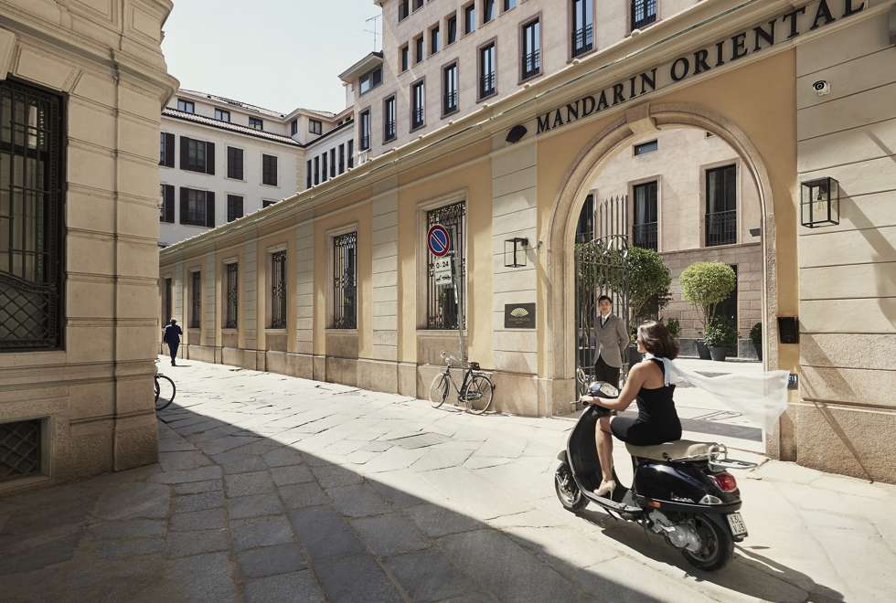 The Mandarin Oriental Milan hotel.