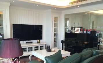 The Mayfair Mid-Levels living room