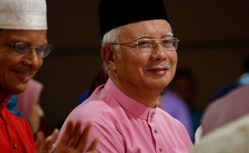 Civil lawsuits filed in federal court on Wednesday did not name Malaysian premier Najib Razak, referring instead to ‘Malaysian Official 1’. Photo: AFP Civil lawsuits filed in federal court on Wednesday did not name Malaysian premier Najib Razak, referring instead to ‘Malaysian Official 1’. Photo: AFP