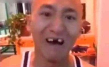 The man pictured after his stunt. Photo: Sina.com.cn The man pictured after his stunt. Photo: Sina.com.cn