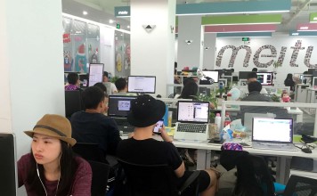 Meitu’s flagship selfie app Meitu Xiuxiu is a simple-to-use free photo editing and sharing tool, with one-touch beautifying features. Photo: The Washington Post