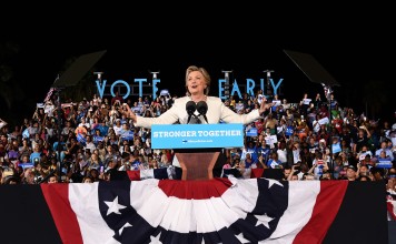 US Democratic presidential nominee Hillary Clinton speaks during a campaign rally in Fort Lauderdale, Florida. Photo: AFP US Democratic presidential nominee Hillary Clinton speaks during a campaign rally in Fort Lauderdale, Florida. Photo: AFP