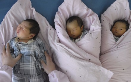 An increase in births could begin providing a boost to the Chinese economy as soon as mid-2016, say experts. Photo: Reuters 
