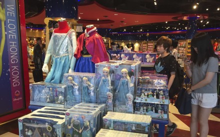 Frozen toys at a Disney store at Hong Kong International Airport. Photos: George Edward Knowles