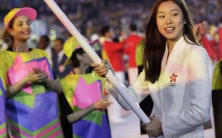 Stephanie Au carries the flag of Hong Kong during the opening ceremony for the 2016 Summer Olympics in Rio de Janeiro, Brazil, Friday, Aug. 5, 2016. (AP Photo/David Goldman) Stephanie Au carries the flag of Hong Kong during the opening ceremony for the 2016 Summer Olympics in Rio de Janeiro, Brazil, Friday, Aug. 5, 2016. (AP Photo/David Goldman)