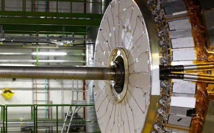 A general-purpose particle physics detector part of the Large Hadron Collider in Europe. China wants its own version, built at four times the size. Photo: Reuters