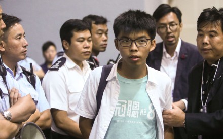 Security Bureau and Immigration Department says they ‘will not and should not interfere’ after Thailand denied the student leader’s entry at China’s request