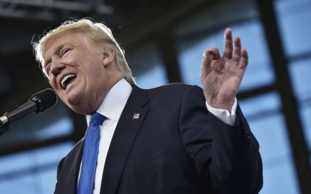 Donald Trump pictured during an election rally in North Carolina on Monday. He has been a strong critic of international trade agreements. Photo: AFP Donald Trump pictured during an election rally in North Carolina on Monday. He has been a strong critic of international trade agreements. Photo: AFP