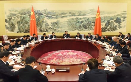 Xi Jinping (C), general secretary of the Communist Party of China (CPC) Central Committee, presides over a meeting of the Political Bureau of the CPC Central Committee held on Monday and Tuesday during which members discussed measures to improve intra-Party political life and supervision in Beijing, capital of China. Photo: Xinhua