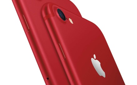 Apple’s new red iPhone 7 and iPhone 7 Plus models go on sale this weekend. Photo: Photo: SCMP Handout