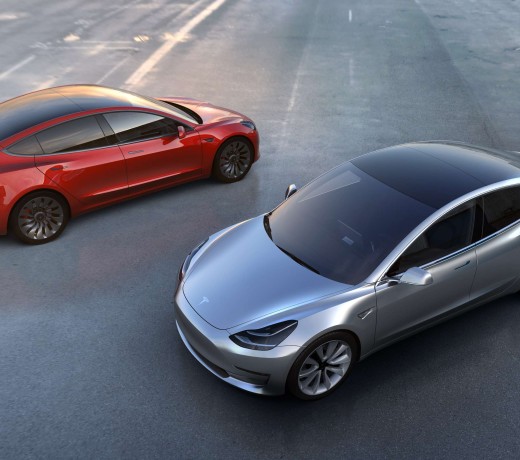 This undated photo provided by Tesla Motors shows the new Model 3 car. The promise of an affordable electric car from Tesla had hundreds of people lining up to reserve one. At a starting price of US$35,000 in the United States — before federal and state government incentives — the Model 3 is less than half the cost of Tesla's previous models. Photo: Tesla