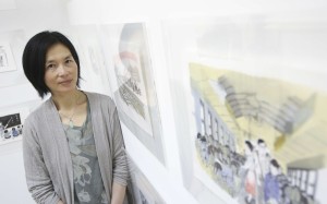 Meilo So with some of her illustrations. Photos: Edmond So