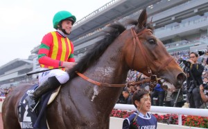 Ryan Moore and Maurice after winning the Hong Kong Mile last year. Photos: Kenneth Chan