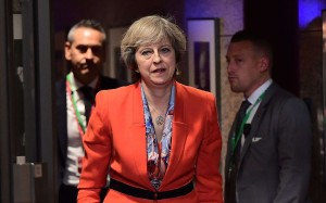 British Prime Minister Theresa May, pictured at a European Union leaders summit in Brussels on October 21, faces the prospect of a revolt from pro-EU Tories who want her to outline her Brexit strategy in a clearer fashion. Photo: AFP
