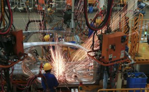 A car assembly line in Shenzhen, China. Photo: Reuters
