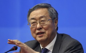 Zhou Xiaochuan, governor of the People's Bank of China, speaks at a press conference ahead of a meeting of the G20 finance ministers and central bankers in Shanghai in February. At 68, Zhou is expected to retire soon. Photo: AP