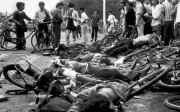Bodies lie among mangled bicycles near Tiananmen Square in this file photo from the aftermath of the 1989 protests. Twenty-six years after the bloody crackdown in which an unknown number died, the Chinese government's web of silence remains. The precise number of victims is unknown, their names and stories largely untold. Photo: AP
