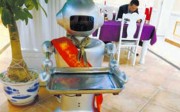 The use of four robot waiters in one restaurant in the city of Xiamen made national headlines. Photo: Xiamen Daily The use of four robot waiters in one restaurant in the city of Xiamen made national headlines. Photo: Xiamen Daily