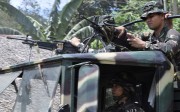 Philippine soldiers head to the mountains to secure the release of foreign hostages on the volatile island of Jolo, southern Philippines, in 2014. File photo: AP