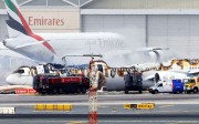 Emirates airlines Boeing 777-300 A6-EMW plane flight number EK521 from Trivandrum to Dubai lays on the ground in Dubai airport after being gutted by fire due to a mechanical failure at Dubai international airport, Dubai, United Arab Emirates, August 3, 2016. Photo: EPA Emirates airlines Boeing 777-300 A6-EMW plane flight number EK521 from Trivandrum to Dubai lays on the ground in Dubai airport after being gutted by fire due to a mechanical failure at Dubai international airport, Dubai, United Arab Emirates, August 3, 2016. Photo: EPA