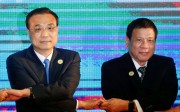Chinese Premier Li Keqiang and Philippine President Rodrigo Duterte pose for a photo during the Asean Plus Three Summit in Vientiane, Laos, last month. Photo: Reuters