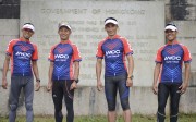 AWOO Team Nepal, who are competing in Oxfam Trailwalker 2016, at the Shing Mun reservoir. Photo: Antony Dickson