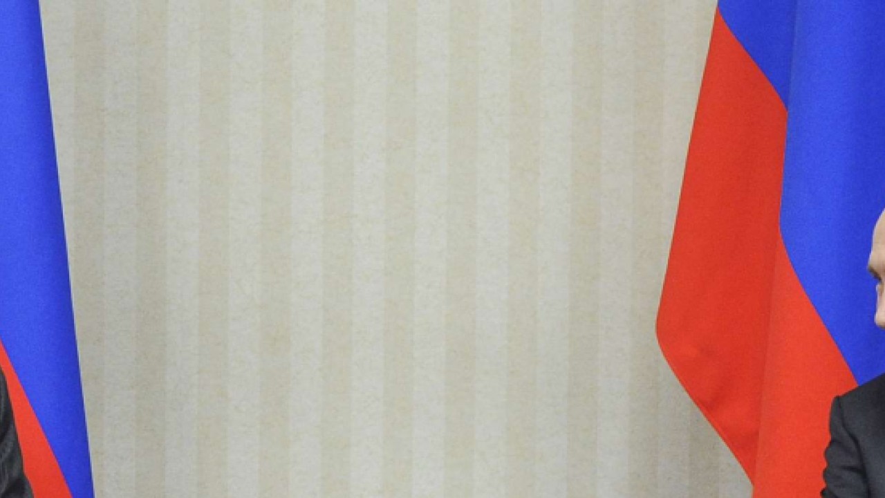 Philippine President Rodrigo Duterte, left, listens to Russian President Vladimir Putin during their meeting at the Asia-Pacific Economic Cooperation (Apec) forum in Lima, Peru. Photo: AP Philippine President Rodrigo Duterte, left, listens to Russian President Vladimir Putin during their meeting at the Asia-Pacific Economic Cooperation (Apec) forum in Lima, Peru. Photo: AP