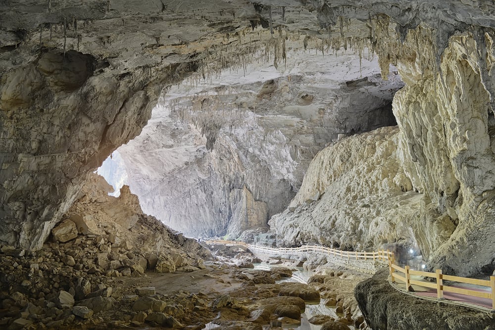 One of Bama's caves which promises a quiet place to recharge—perhaps literally.