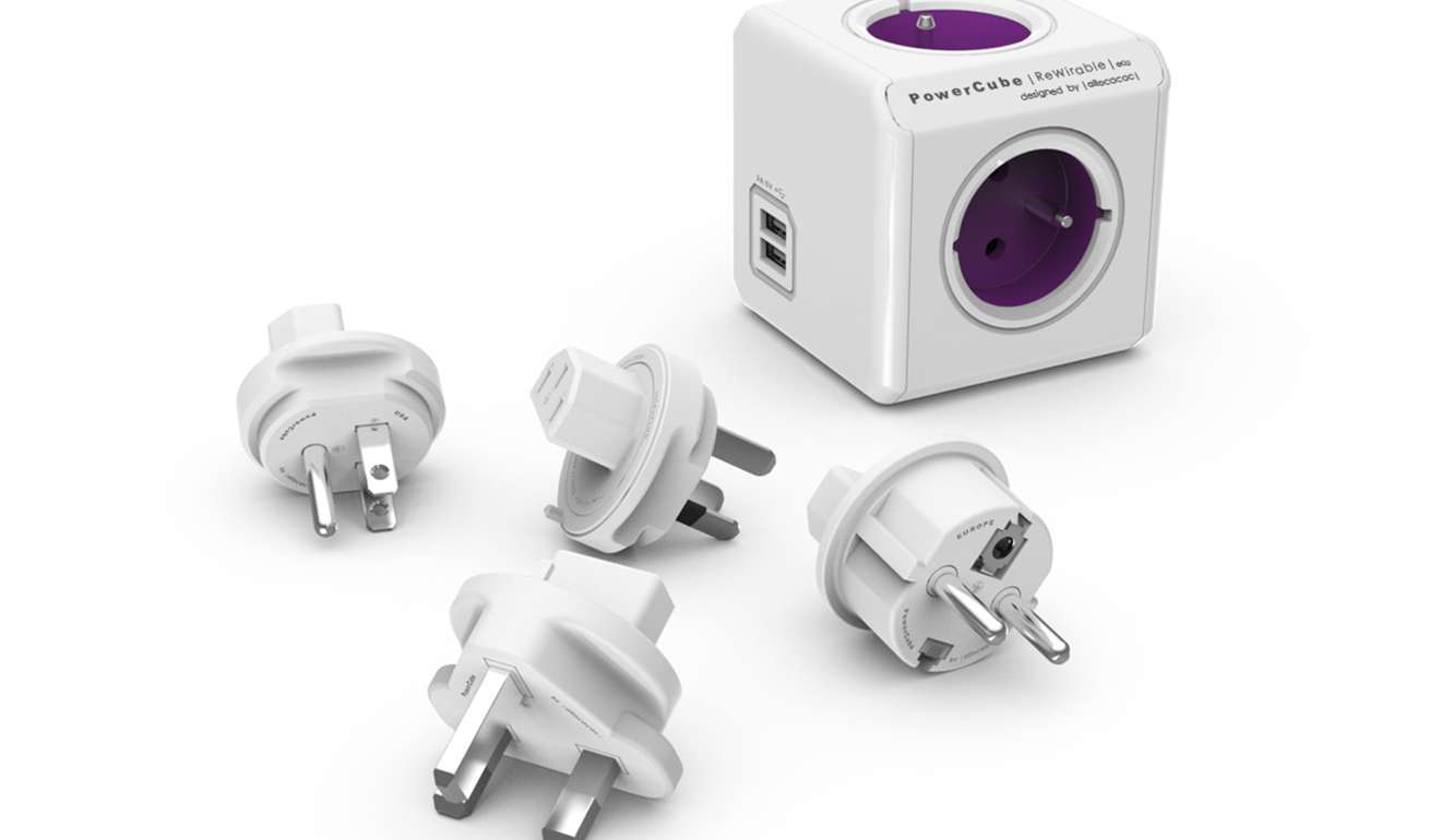 Out of the box, Allocacoc’s PowerCube ReWirable USB comes with adapter plugs for the US, China, Europe (Type E/F) and Hong Kong.