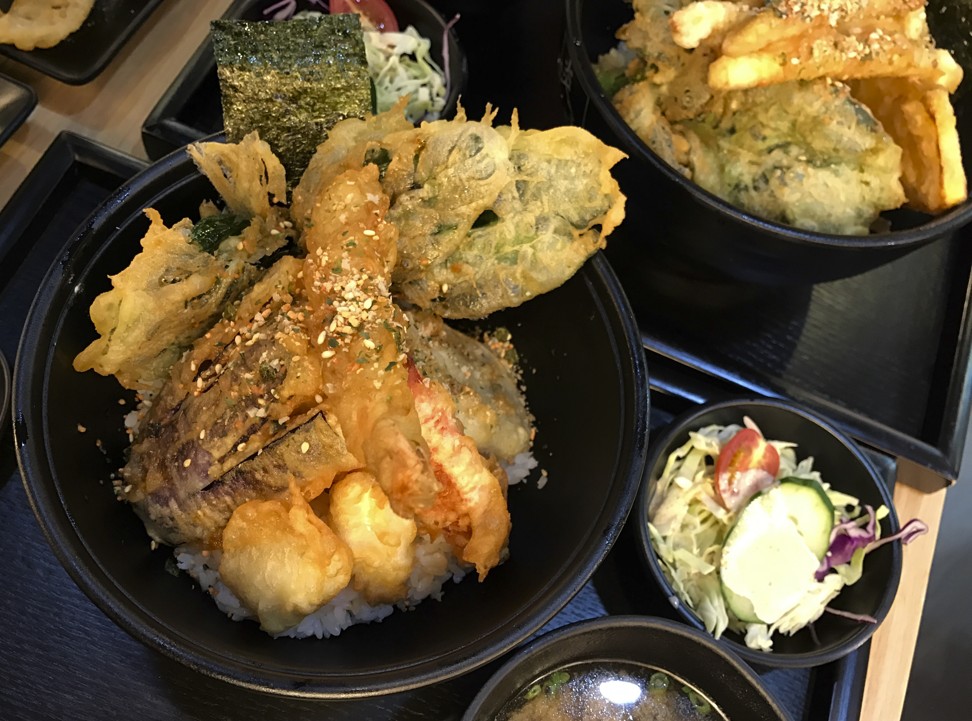 Seafood tempura rice bowl. Photo: Viola Zhou