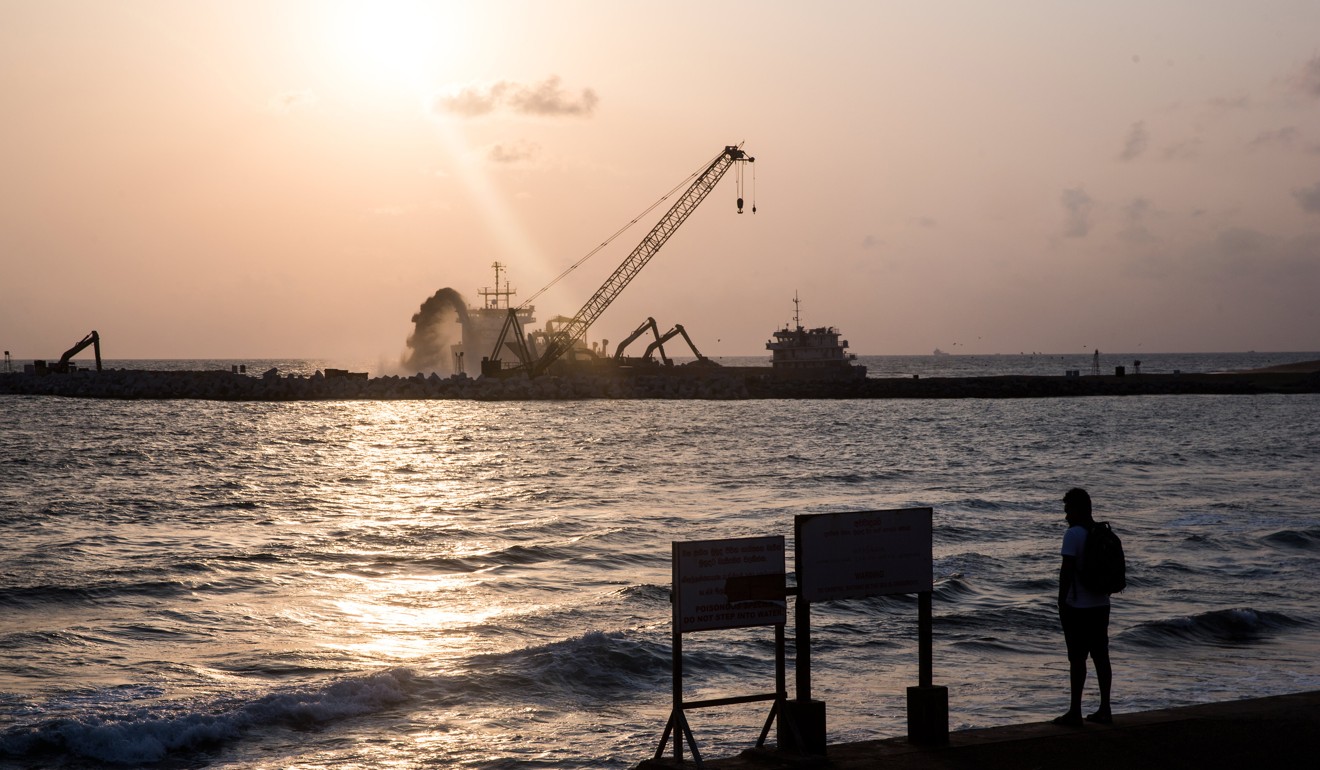 The Chinese-financed $1.4 billion Colombo Port City project is its largest foreign-funded investment in Sri Lanka on record. Photo: Bloomberg